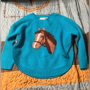 Girls horse sweater.